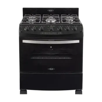 Estufa de Piso Haceb 6 puestos 76 cm Gas Propano Cristal Negra_1